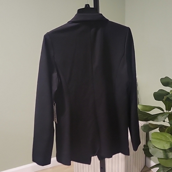 NEW! THALIAN Jilly Black Knit Double Breasted Blazer XS. - Picture 5 of 8